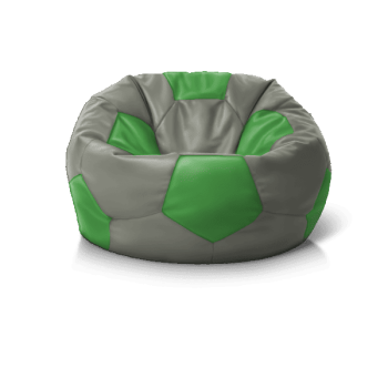 Крісло м''яч DarkGrey + Green' — м’які меблі для дому, комфорт і зручність на кожен день.